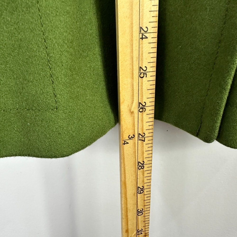 Banana Republic Womens Wool Peacoat XS Green Mod Old Money Quiet Luxury Career‎ - Picture 3 of 5